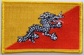 Aufnher Flagge Bhutan
 (8,5 x 5,5 cm) kaufen bestellen Shop