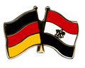 Bild der Flagge "Freundschafts-Pin Deutschland - Ägypten"