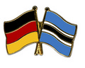 Bild der Flagge "Freundschafts-Pin Deutschland - Botsuana"