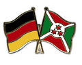Bild der Flagge "Freundschafts-Pin Deutschland - Burundi"