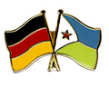 Bild der Flagge "Freundschafts-Pin Deutschland - Dschibuti"