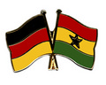 Bild der Flagge "Freundschafts-Pin Deutschland - Ghana"