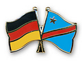 Bild der Flagge "Freundschafts-Pin Deutschland - Kongo, Dem. Republik"