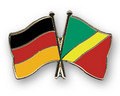 Bild der Flagge "Freundschafts-Pin Deutschland - Kongo, Republik"