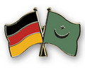 Bild der Flagge "Freundschafts-Pin Deutschland - Mauretanien"