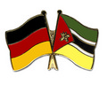 Bild der Flagge "Freundschafts-Pin Deutschland - Mosambik"