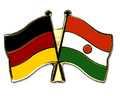 Bild der Flagge "Freundschafts-Pin Deutschland - Niger"