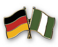 Bild der Flagge "Freundschafts-Pin Deutschland - Nigeria"