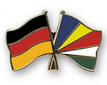 Bild der Flagge "Freundschafts-Pin Deutschland - Seychellen"