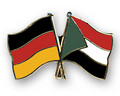 Bild der Flagge "Freundschafts-Pin Deutschland - Sudan"