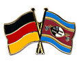 Bild der Flagge "Freundschafts-Pin Deutschland - Swasiland"