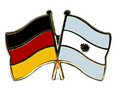 Bild der Flagge "Freundschafts-Pin Deutschland - Argentinien"