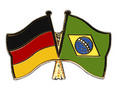 Freundschafts-Pin Deutschland - Brasilien kaufen