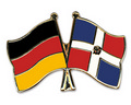 Bild der Flagge "Freundschafts-Pin Deutschland - Dominikanische Republik"