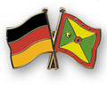 Bild der Flagge "Freundschafts-Pin Deutschland - Grenada"