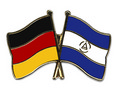 Bild der Flagge "Freundschafts-Pin Deutschland - Nicaragua"