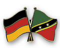 Bild der Flagge "Freundschafts-Pin Deutschland - St. Kitts und Nevis"