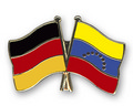Bild der Flagge "Freundschafts-Pin Deutschland - Venezuela"