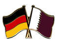 Bild der Flagge "Freundschafts-Pin Deutschland - Katar"