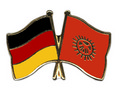 Bild der Flagge "Freundschafts-Pin Deutschland - Kirgisistan"