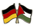 Bild der Flagge "Freundschafts-Pin Deutschland - Palästina"