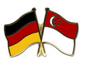 Bild der Flagge "Freundschafts-Pin Deutschland - Singapur"