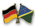 Bild der Flagge "Freundschafts-Pin Deutschland - Salomonen"