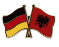 Bild der Flagge "Freundschafts-Pin Deutschland - Albanien"