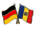 Bild der Flagge "Freundschafts-Pin Deutschland - Andorra"