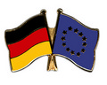 Bild der Flagge "Freundschafts-Pin Deutschland - Europa / EU"