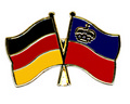 Bild der Flagge "Freundschafts-Pin Deutschland - Fürstentum Liechtenstein"