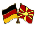 Bild der Flagge "Freundschafts-Pin Deutschland - Nordmazedonien"