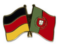 Freundschafts-Pin
 Deutschland - Portugal kaufen bestellen Shop