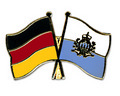 Bild der Flagge "Freundschafts-Pin Deutschland - San Marino"