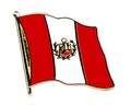 Flaggen-Pin Peru mit Wappen kaufen