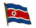 Bild der Flagge "Flaggen-Pin Nordkorea"