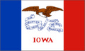 Bild der Flagge "USA - Bundesstaat Iowa (150 x 90 cm)"