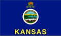 Bild der Flagge "USA - Bundesstaat Kansas (150 x 90 cm)"