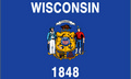 Bild der Flagge "Flagge USA - Bundesstaat Wisconsin (150 x 90 cm)"