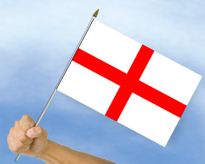Bild von Stockflaggen England  (45 x 30 cm)-Fahne Stockflaggen England  (45 x 30 cm)-Flagge im Fahnenshop bestellen