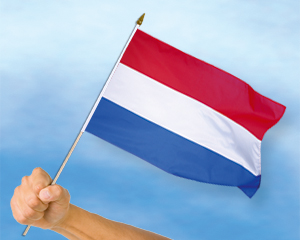 Bild von Stockflaggen Niederlande / Holland  (45 x 30 cm)-Fahne Stockflaggen Niederlande / Holland  (45 x 30 cm)-Flagge im Fahnenshop bestellen