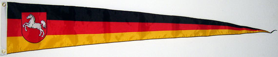 Bild von Wimpel Niedersachsen  (150 x 30 cm)-Fahne Wimpel Niedersachsen  (150 x 30 cm)-Flagge im Fahnenshop bestellen