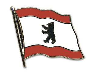 Bild von Flaggen-Pin Berlin-Fahne Flaggen-Pin Berlin-Flagge im Fahnenshop bestellen