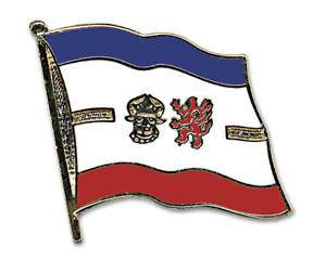 Bild von Flaggen-Pin Mecklenburg-Vorpommern-Fahne Flaggen-Pin Mecklenburg-Vorpommern-Flagge im Fahnenshop bestellen