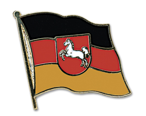 Bild von Flaggen-Pin Niedersachsen-Fahne Flaggen-Pin Niedersachsen-Flagge im Fahnenshop bestellen