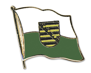 Bild von Flaggen-Pin Sachsen-Fahne Flaggen-Pin Sachsen-Flagge im Fahnenshop bestellen