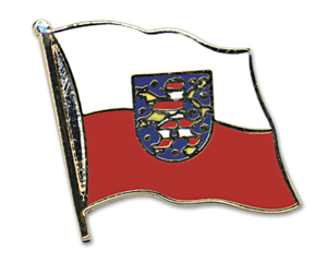 Bild von Flaggen-Pin Thüringen-Fahne Flaggen-Pin Thüringen-Flagge im Fahnenshop bestellen
