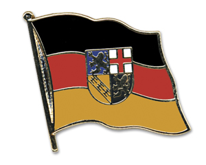 Bild von Flaggen-Pin Saarland-Fahne Flaggen-Pin Saarland-Flagge im Fahnenshop bestellen