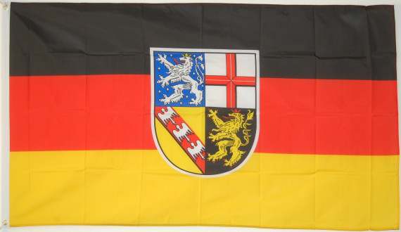 Bild von Landesfahne Saarland (90 x 60 cm)-Fahne Landesfahne Saarland (90 x 60 cm)-Flagge im Fahnenshop bestellen