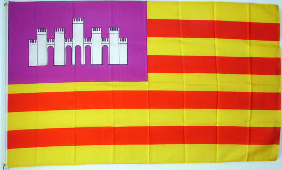Bild von Flagge der Balearen-Fahne Flagge der Balearen-Flagge im Fahnenshop bestellen